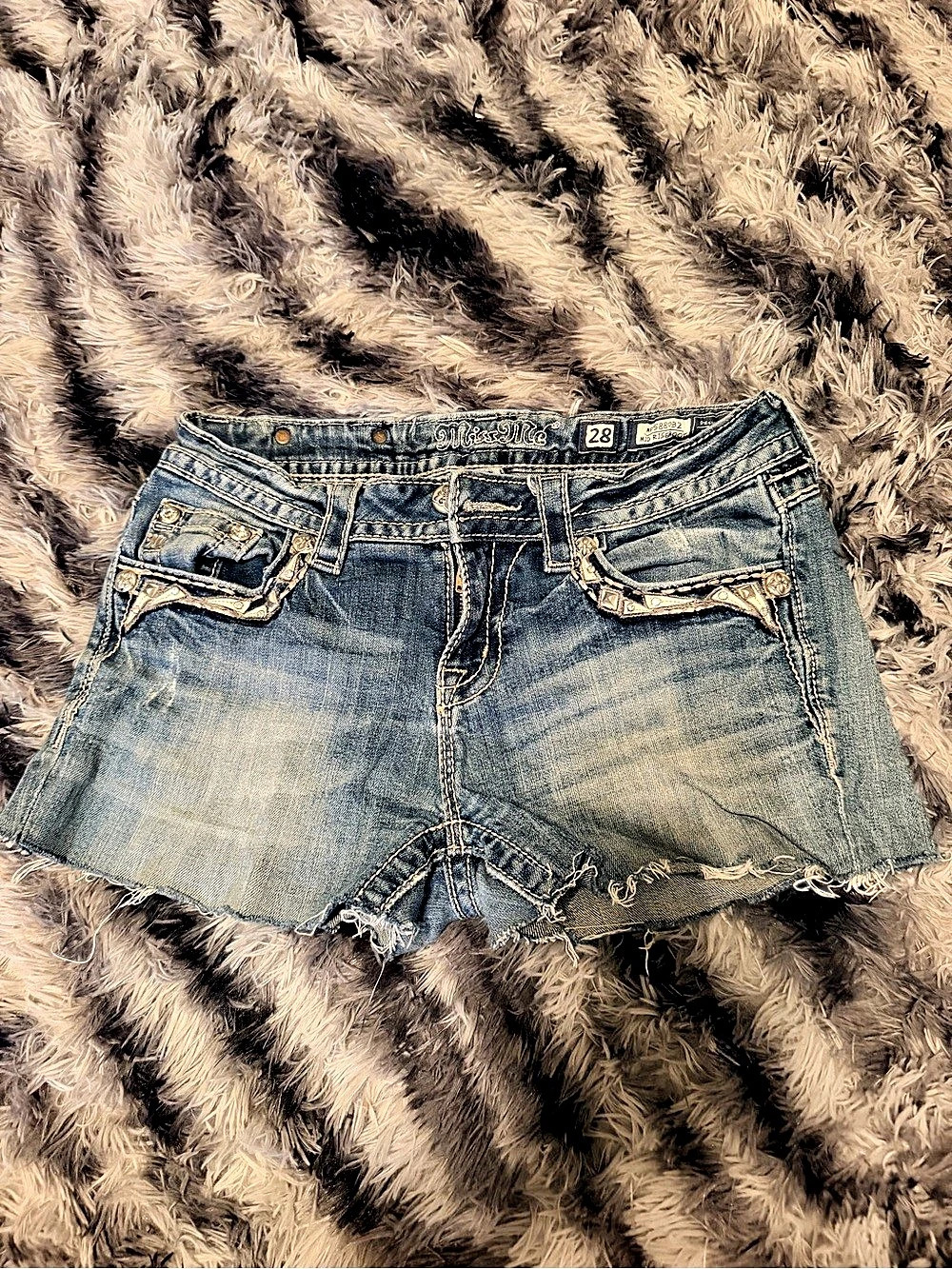 Miss Me Women's Denim Jean Shorts Waist 28